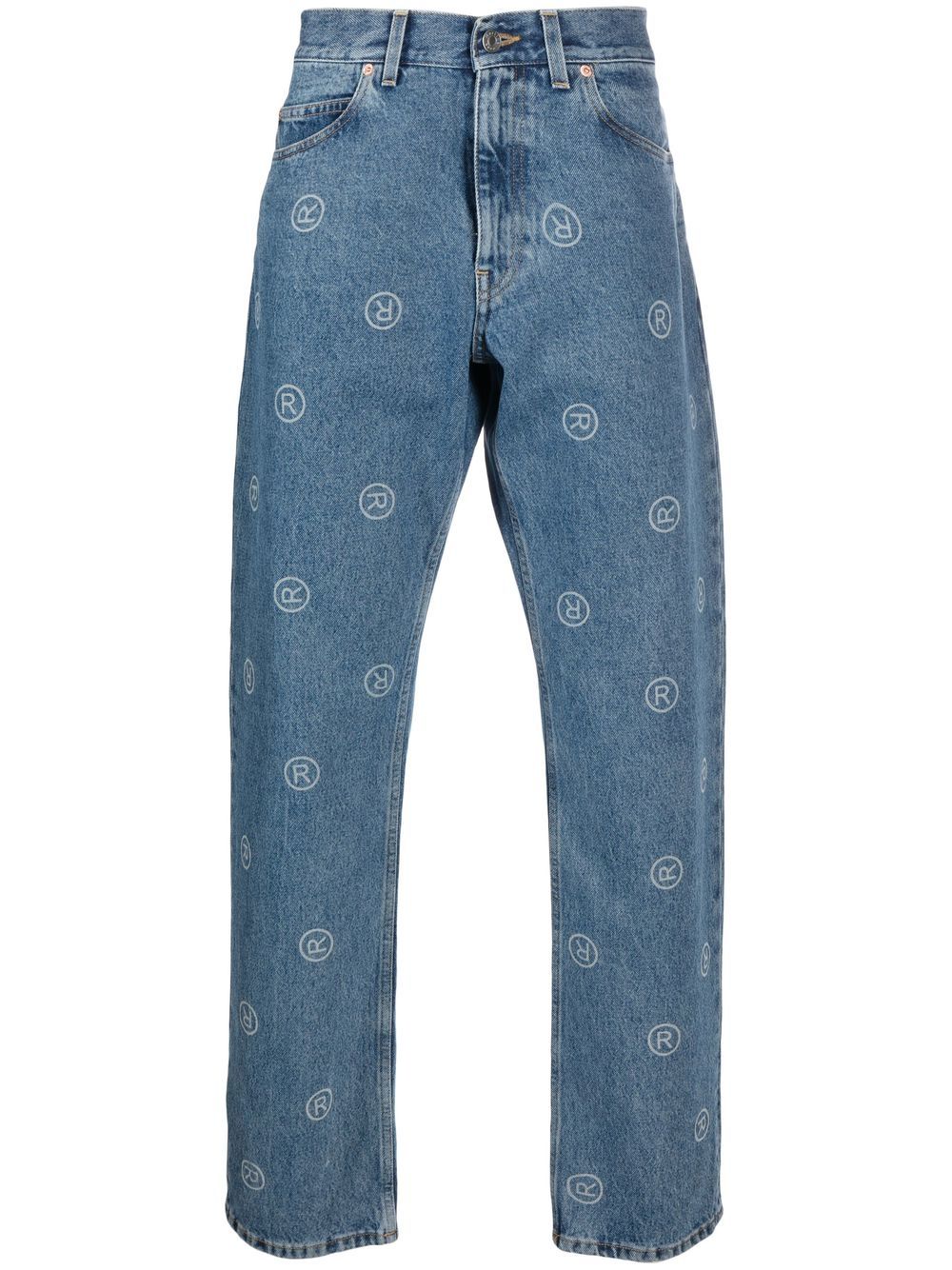 Image 1 of Martine Rose jeans rectos con monograma