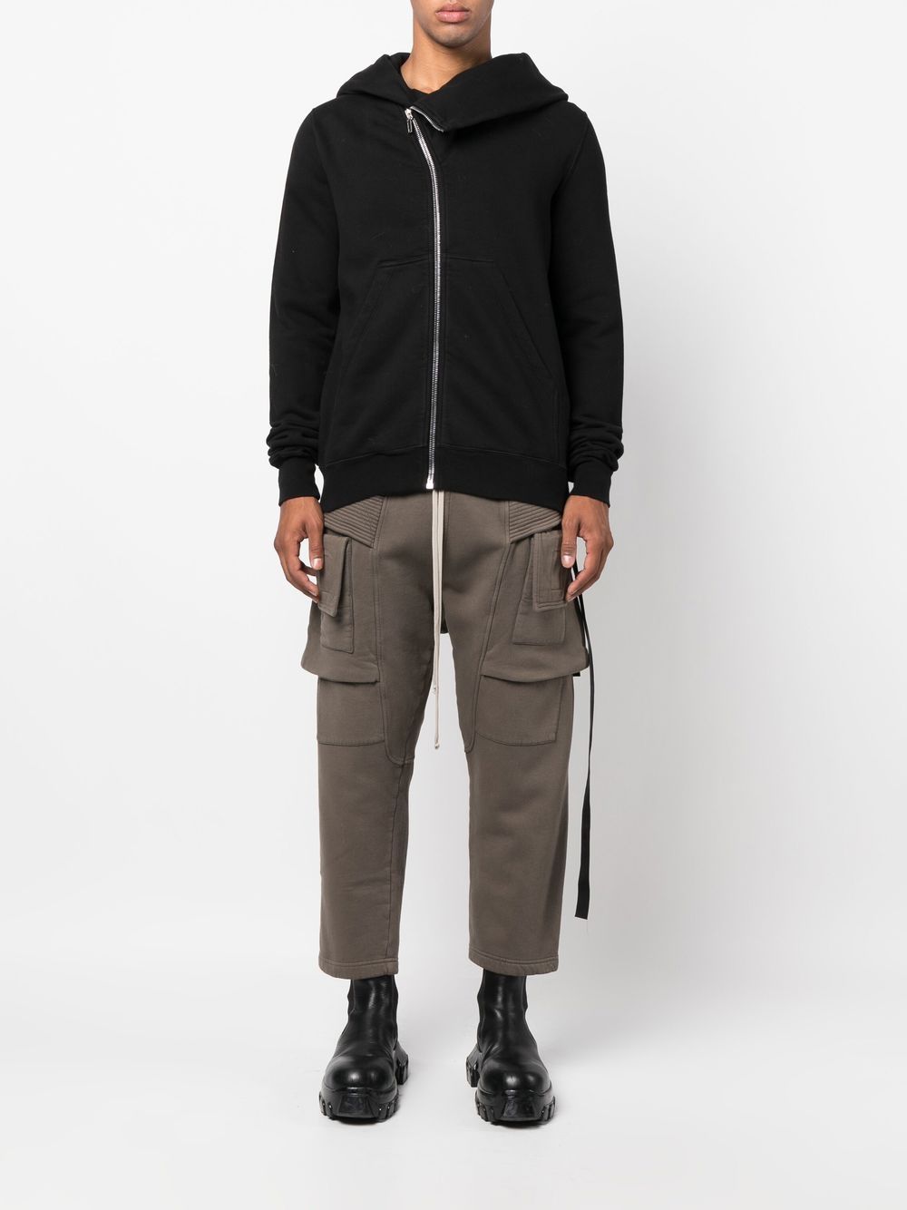 Rick Owens DRKSHDW zip-front Organic Cotton Hoodie - Farfetch