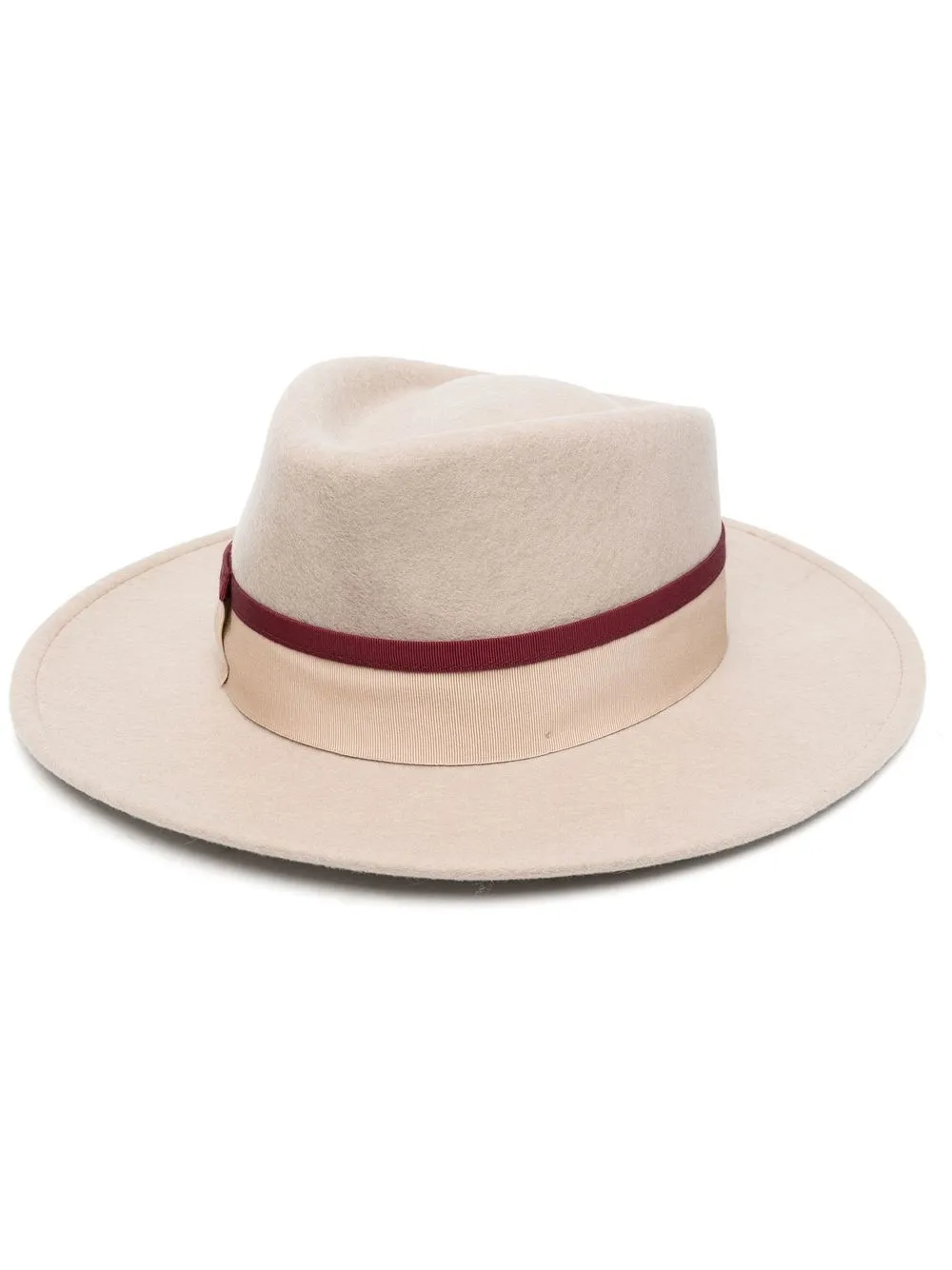 

Borsalino ribbon-band merino hat - Neutrals