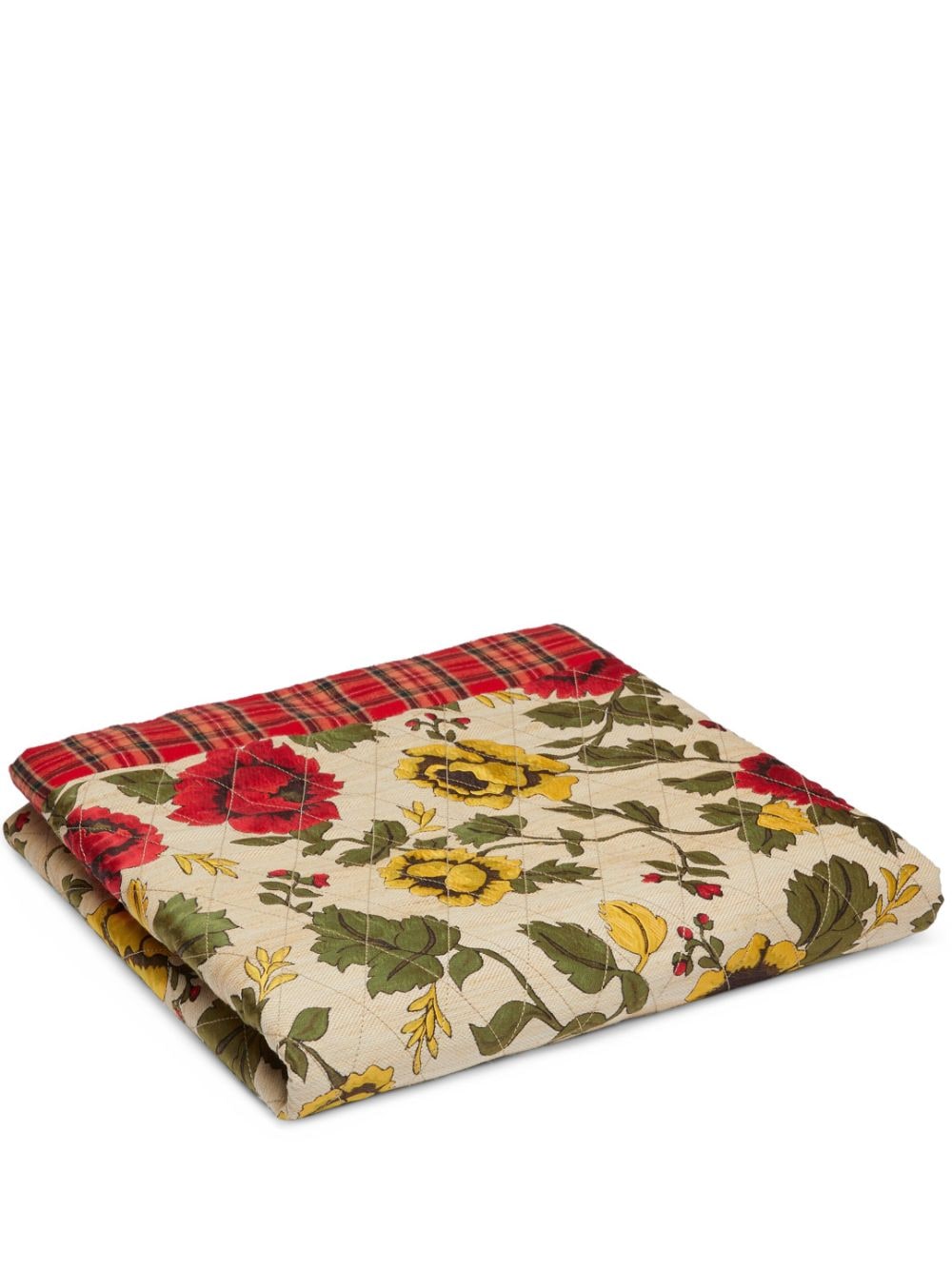 Image 1 of Gucci floral-print quilted blanket