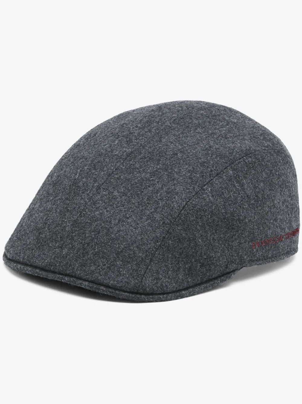 Brunello Cucinelli virgin wool flat cap | Grey | Image 1