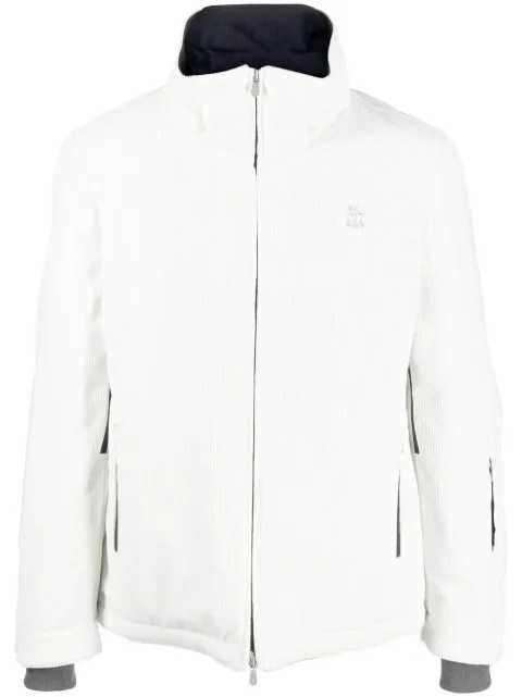 Brunello Cucinelli hooded corduroy jacket