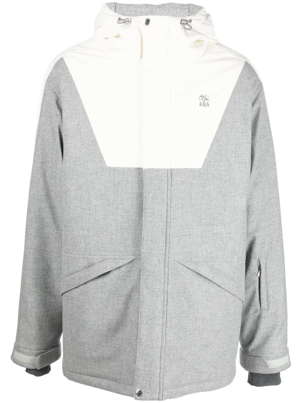 

Brunello Cucinelli padded hooded jacket - Grey