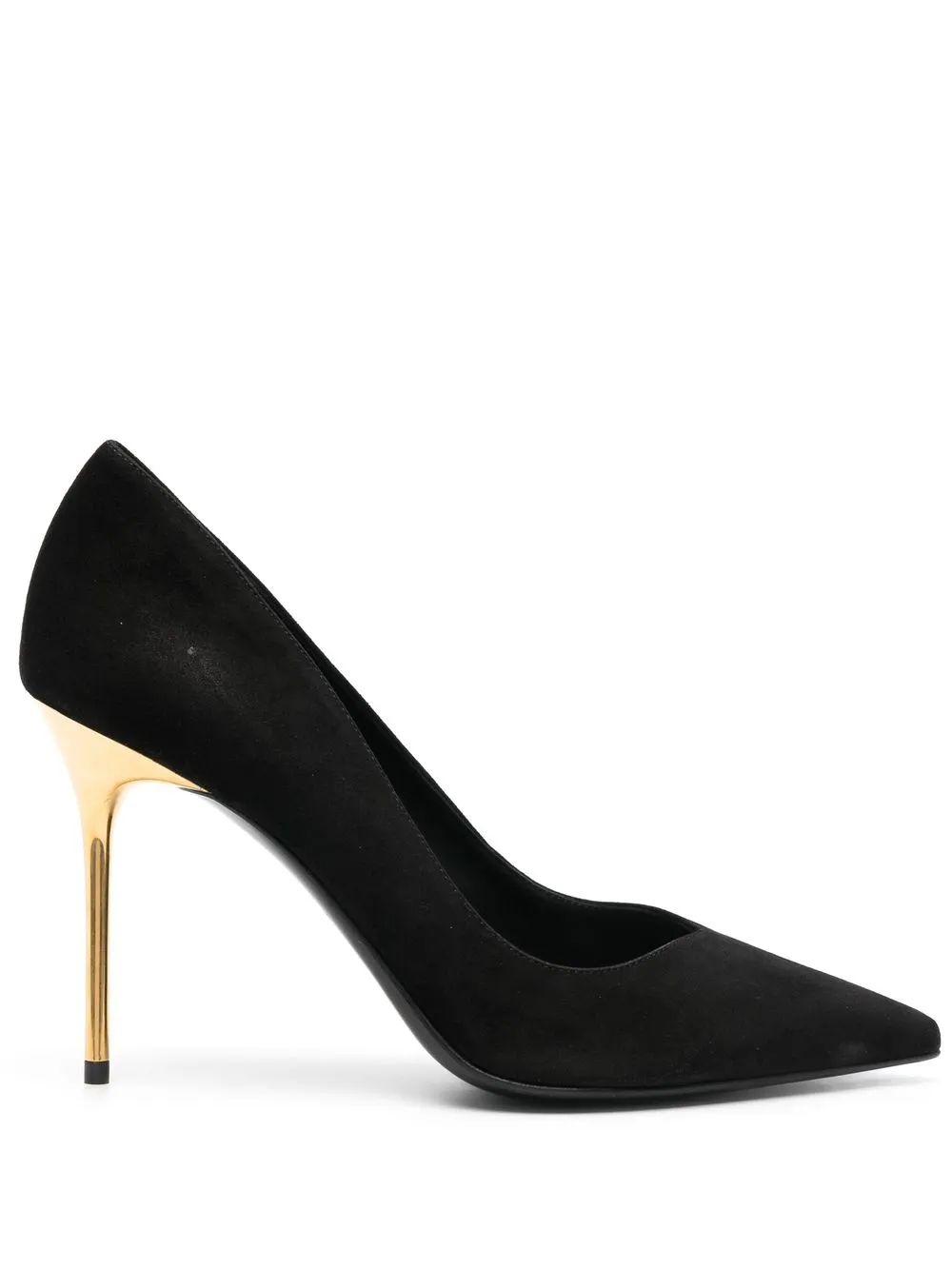 

Balmain Ruby contrast-heel suede pumps - Black