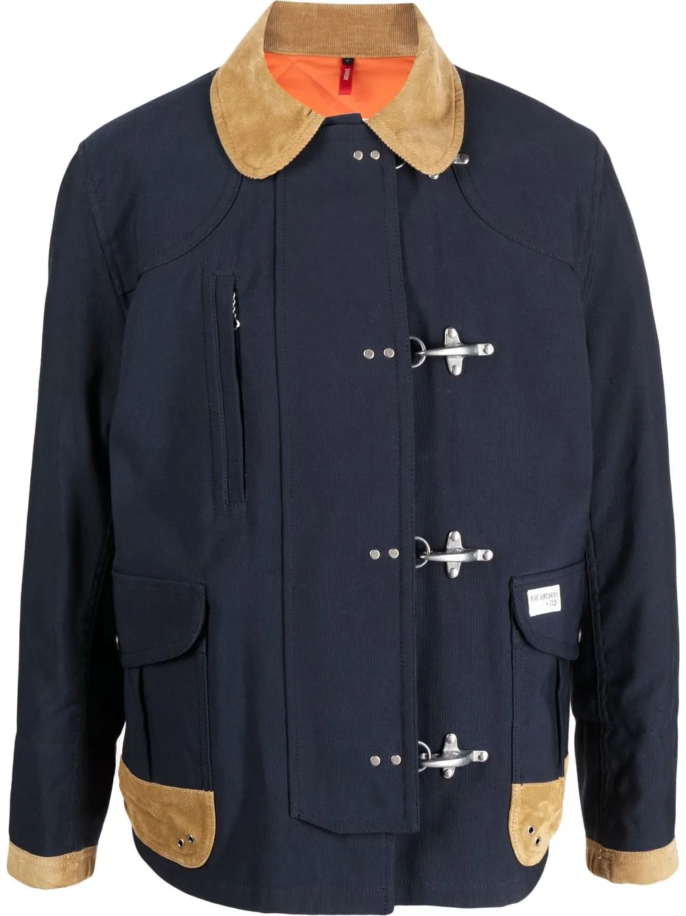 

Fay clip-fastening duffle coat - Blue