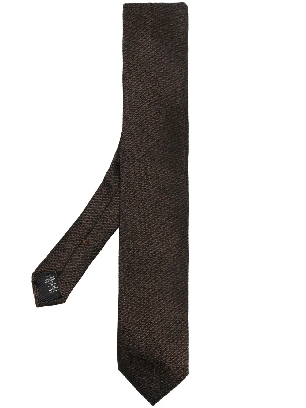 

Zegna corbata en jacquard - Marrón