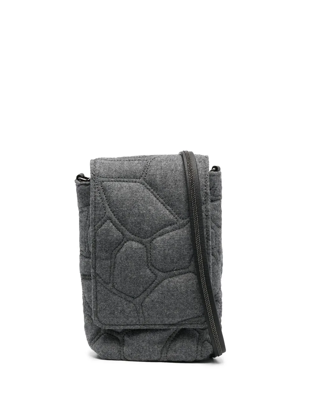 

Brunello Cucinelli bolsa de hombro capitonada - Gris