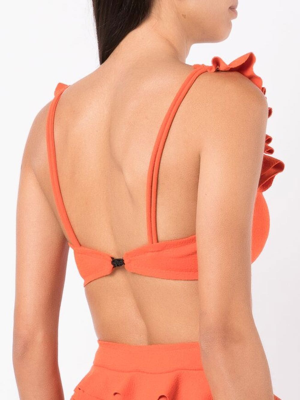 Shop Clube Bossa Zarbo Square-neck Bikini Top In Orange