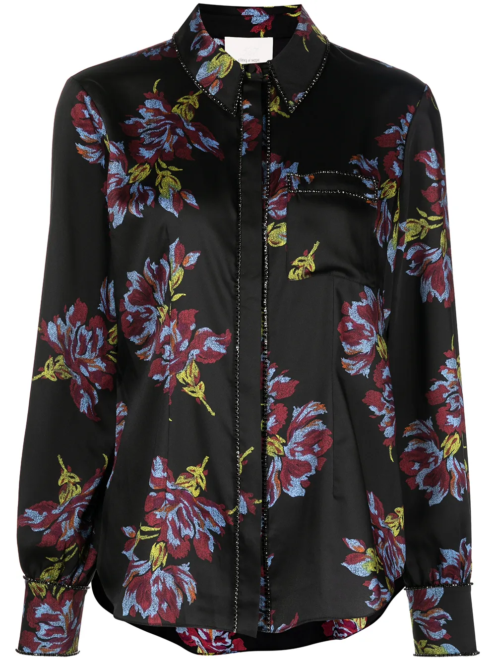 

Cinq A Sept floral printed shirt - Black