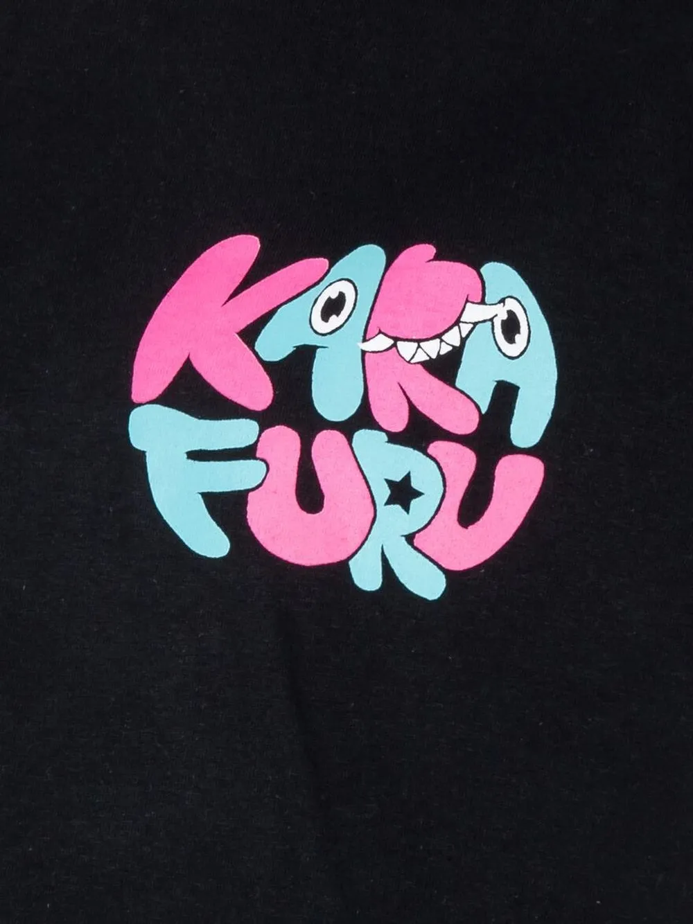 KARAFURU T-shirt met logoprint Zwart