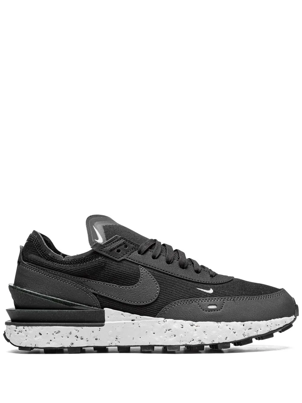 Shop Nike Waffle One Crater Nn "anthracite" Sneakers In Black/anthracite-grey Fog-volt