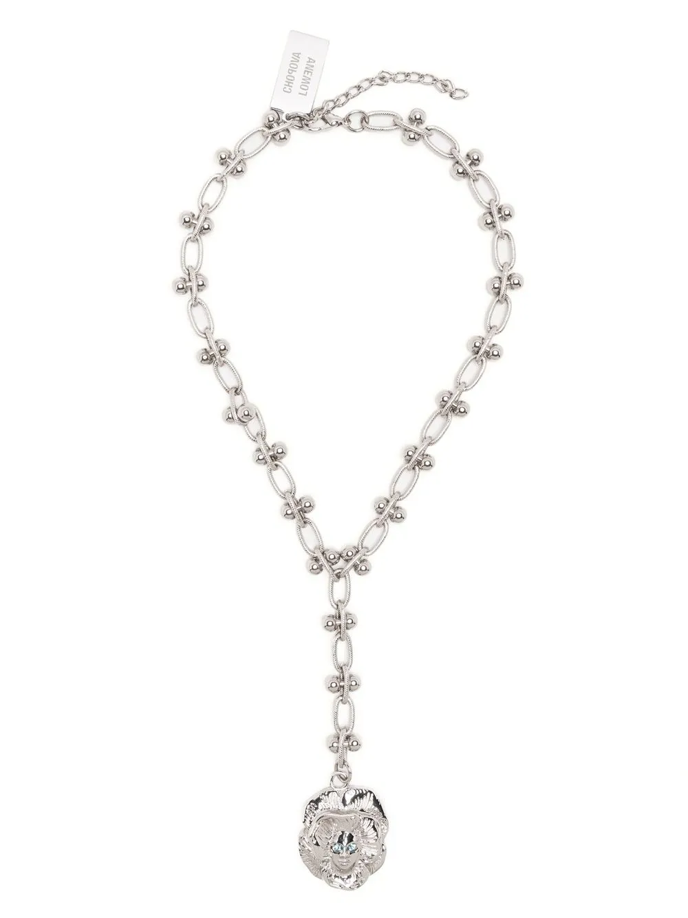 

Chopova Lowena collar de cadena con dije de flor - Plateado