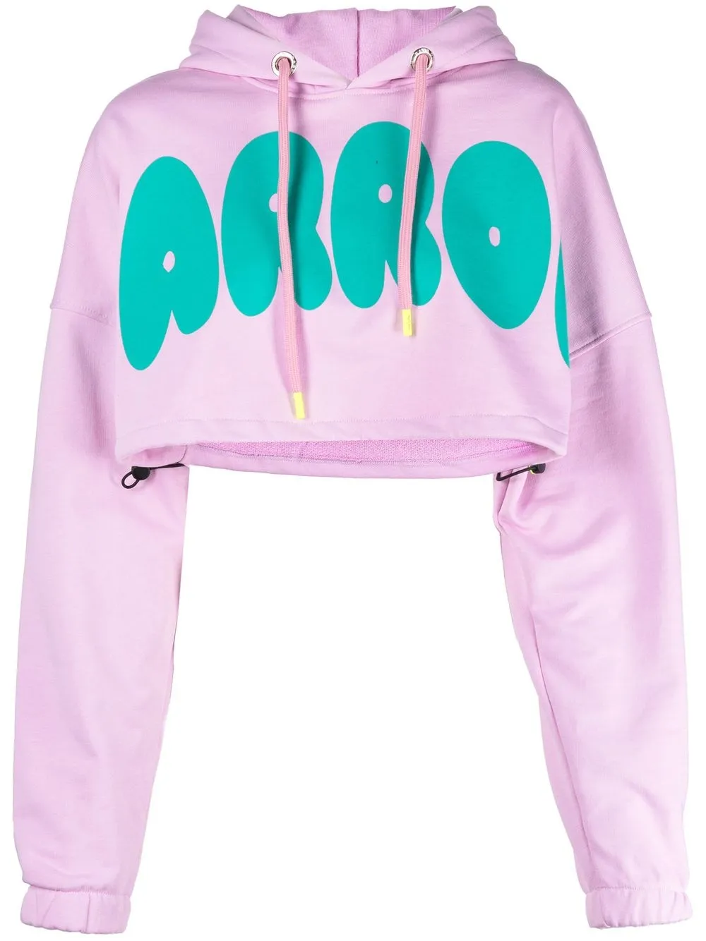 

BARROW logo-print cropped hoodie - Pink