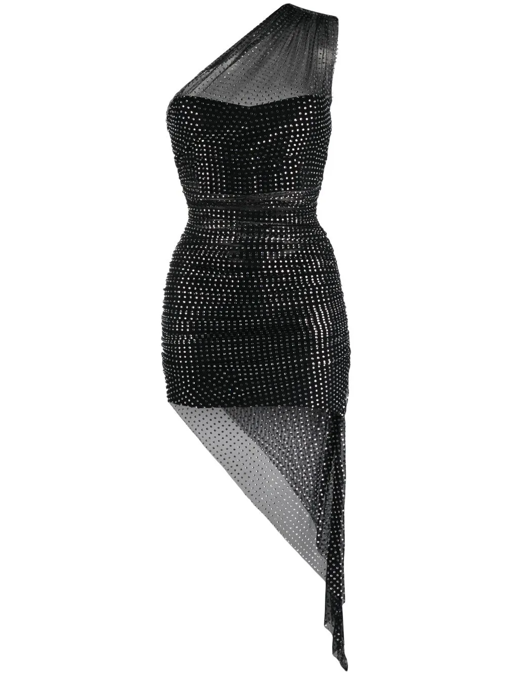 

Giuseppe Di Morabito polka dot single-sleeve asymmetric dress - Black