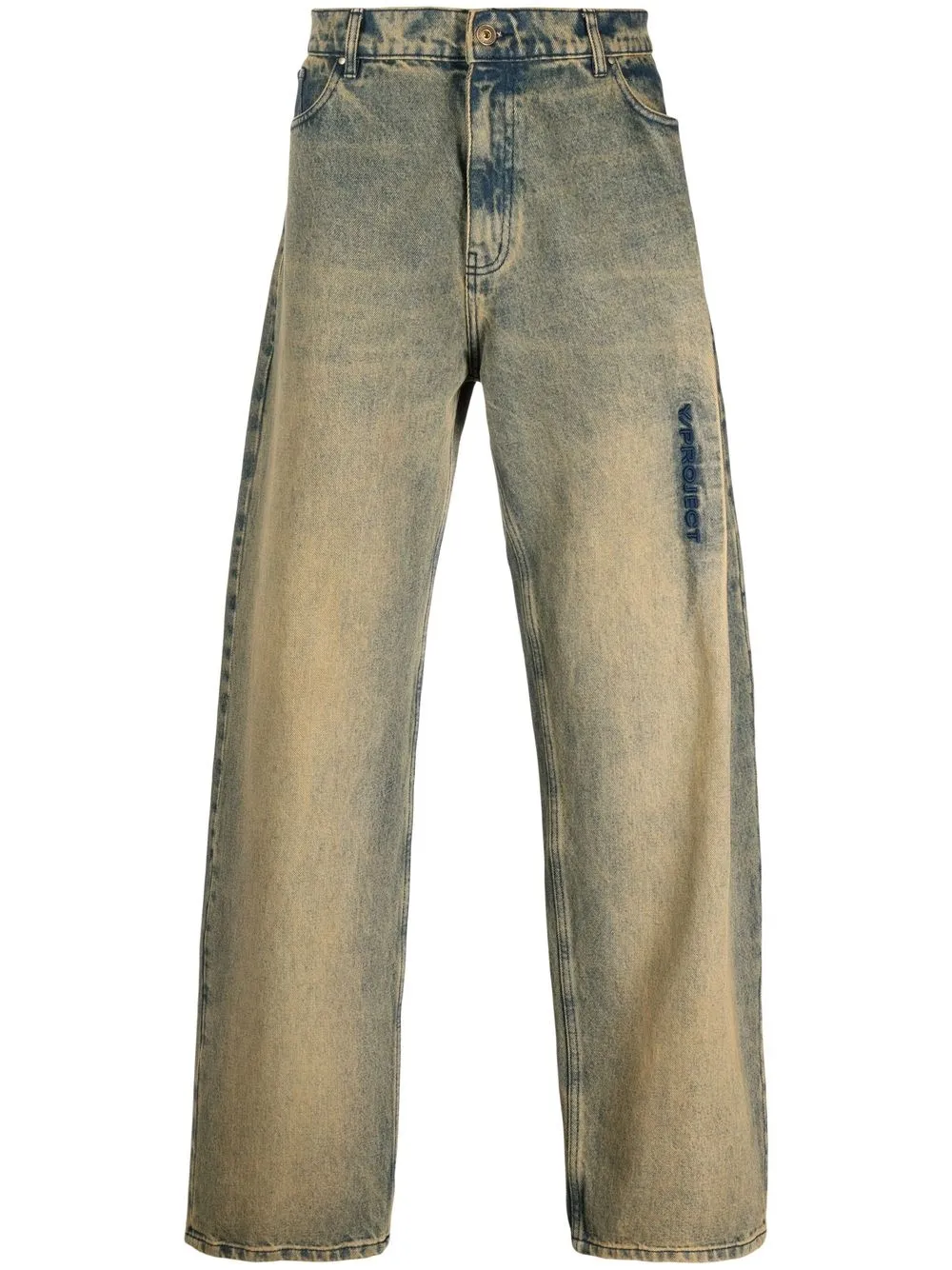

Y/Project jeans rectos con tiro medio - Neutro