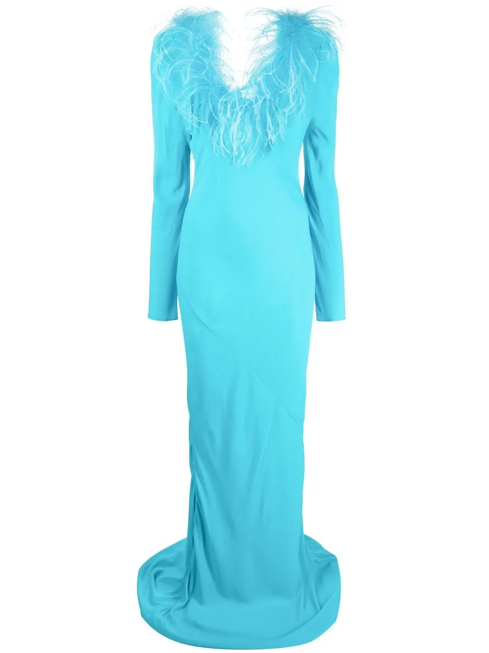 

Giuseppe Di Morabito vestido largo con ribete - Azul