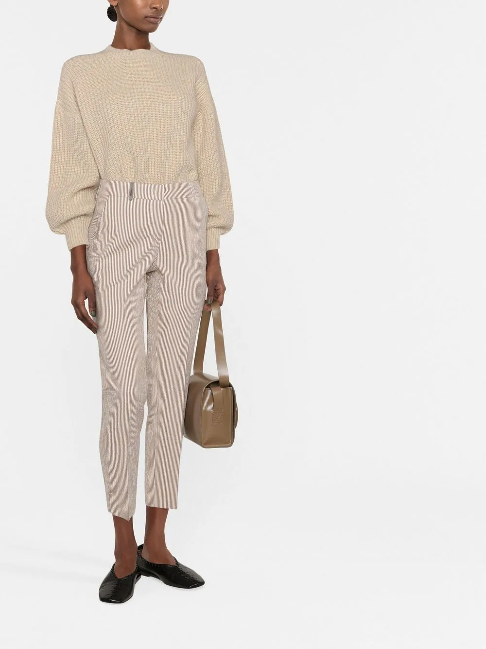 Peserico Gestreepte pantalon - Beige
