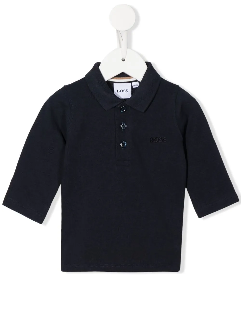 

BOSS Kidswear embroidered-logo detail polo shirt - Blue