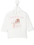 Monnalisa When You Need A Hug T-shirt - White