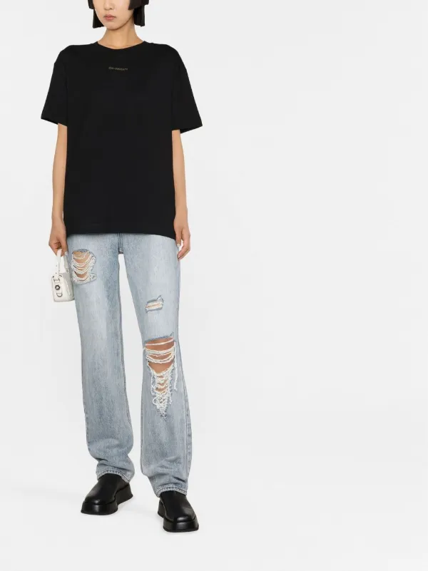 ◆OFF-WHITE オフホワイト◆アロー モチーフ 半袖Tシャツ Off-White オフホワイト アローモチーフ Tシャツ | ブラック