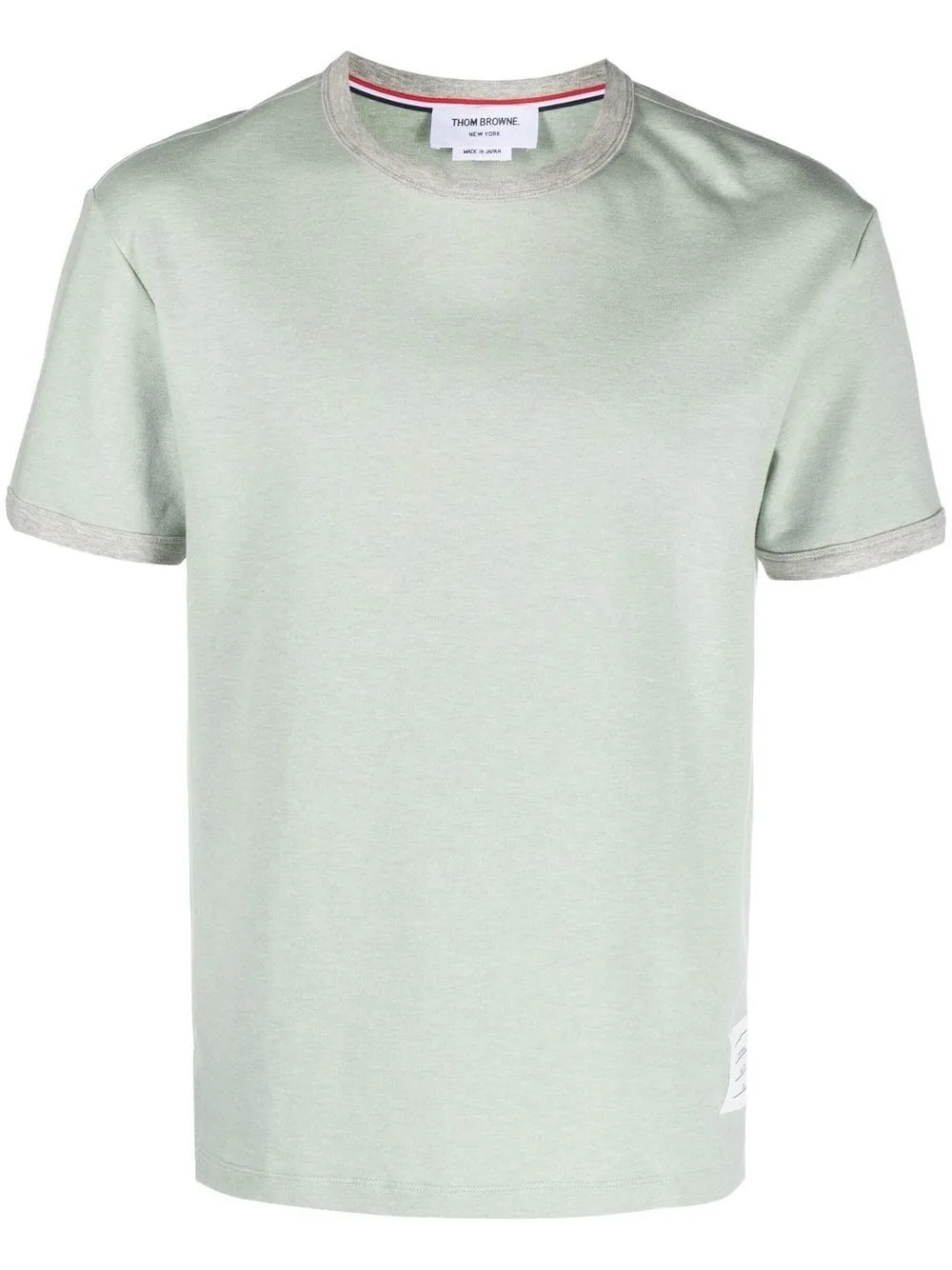 

Thom Browne playera con parche 4-Bar - 350 GREEN