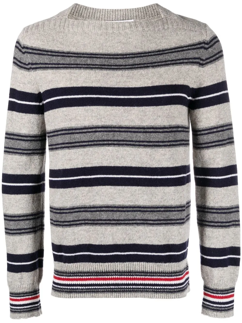 

Thom Browne stripe-print knit jumper - Grey