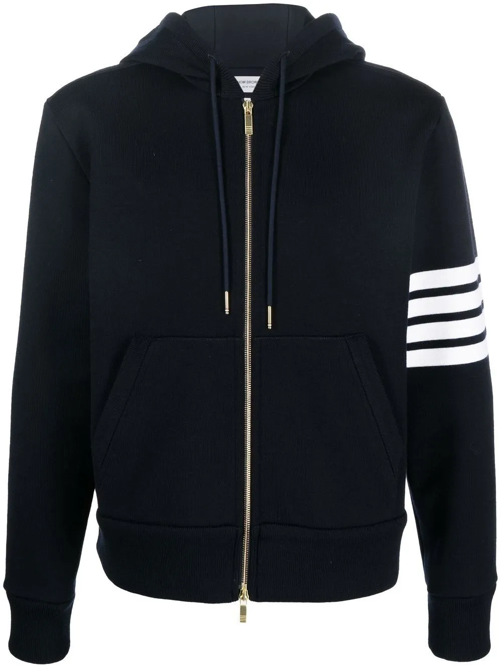 

Thom Browne 4-Bar zip-up wool hoodie - Blue