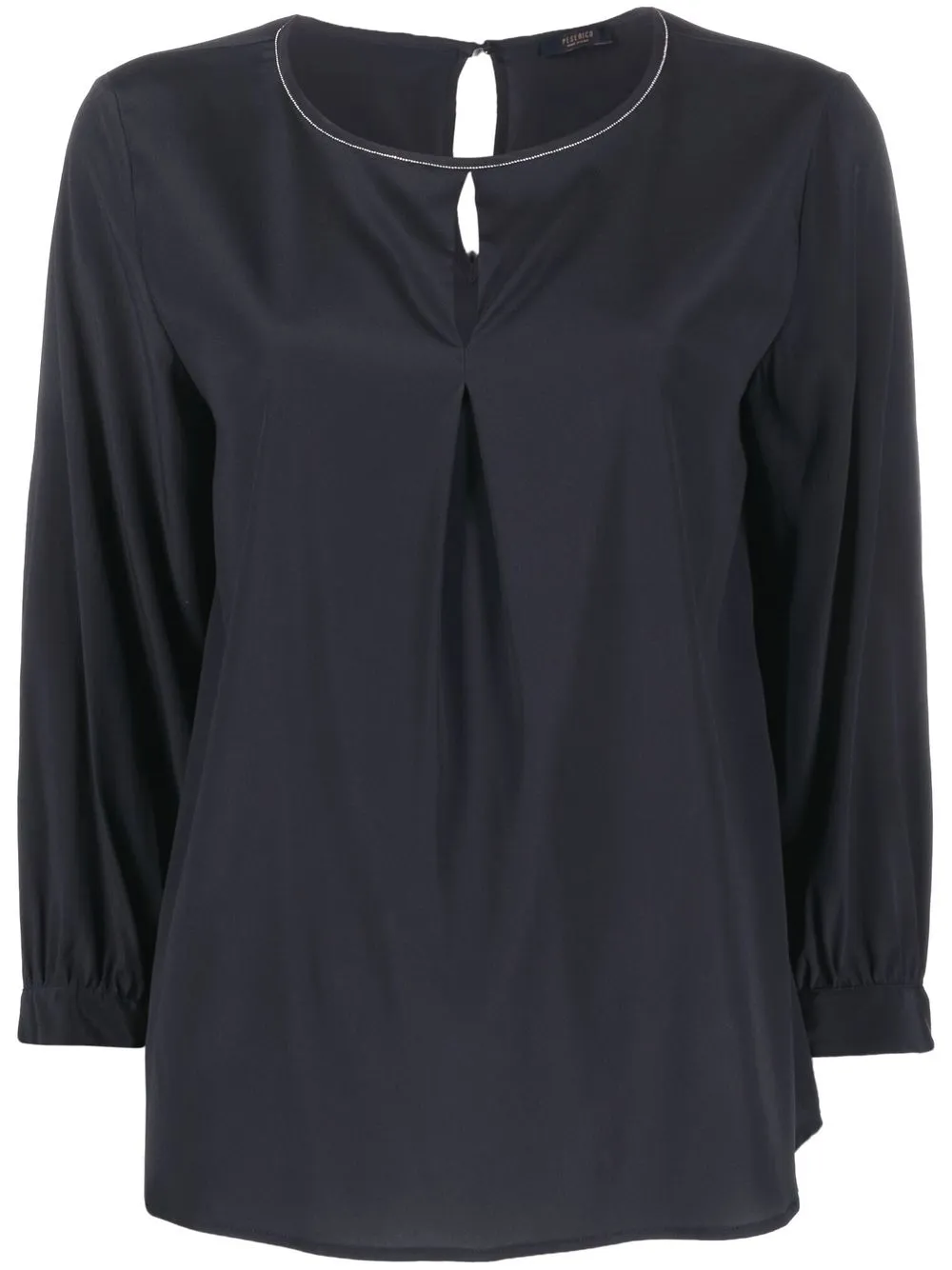 

Peserico keyhole detail blouse - Blue