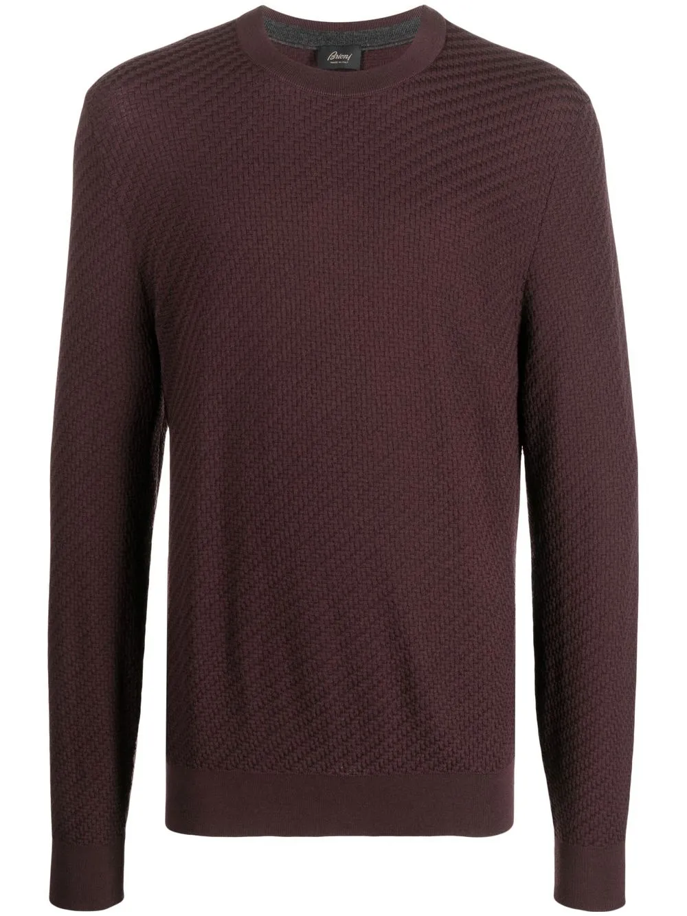 

Brioni crew-neck knitted jumper - Red