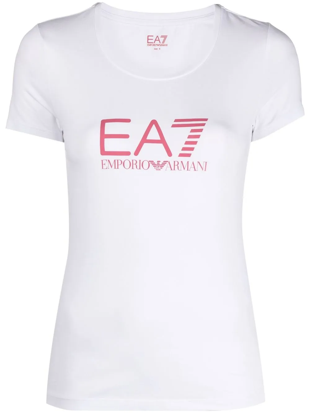 

Ea7 Emporio Armani logo-print short-sleeve T-shirt - White