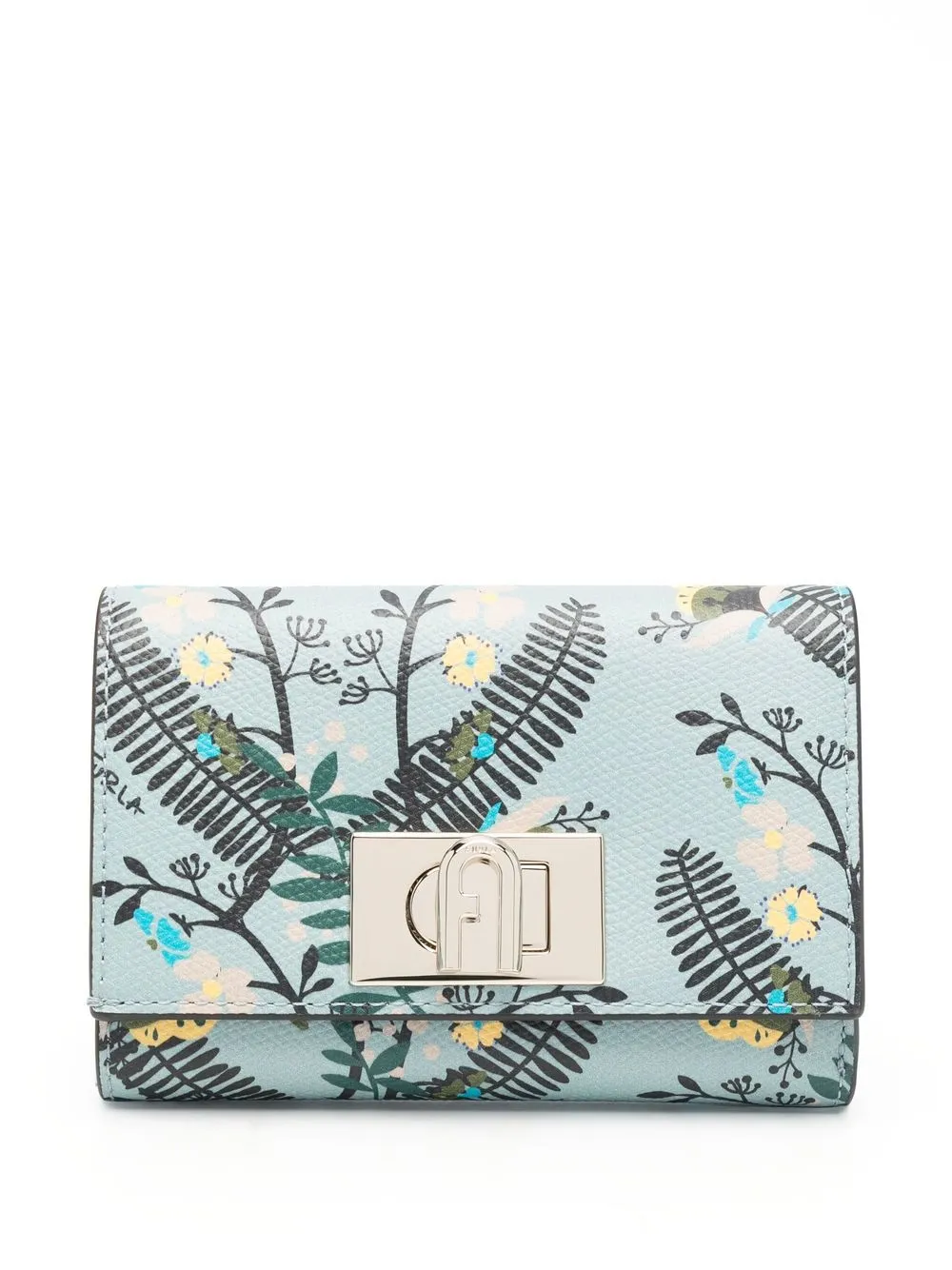 

Furla floral tri-fold wallet - Blue