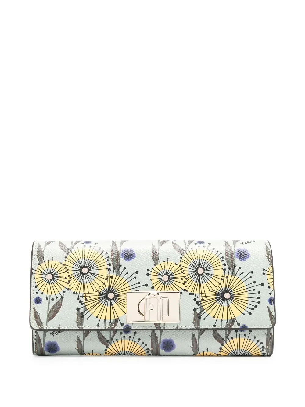 

Furla floral foldover wallet - Green