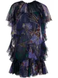 DSQUARED2 ruffle-detail mini dress - Blue