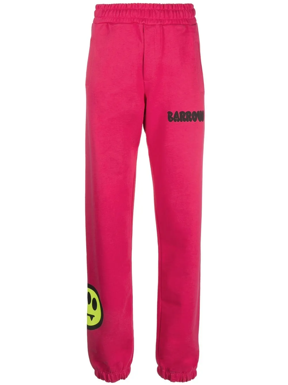 

BARROW logo print tapered sweatpants - Pink