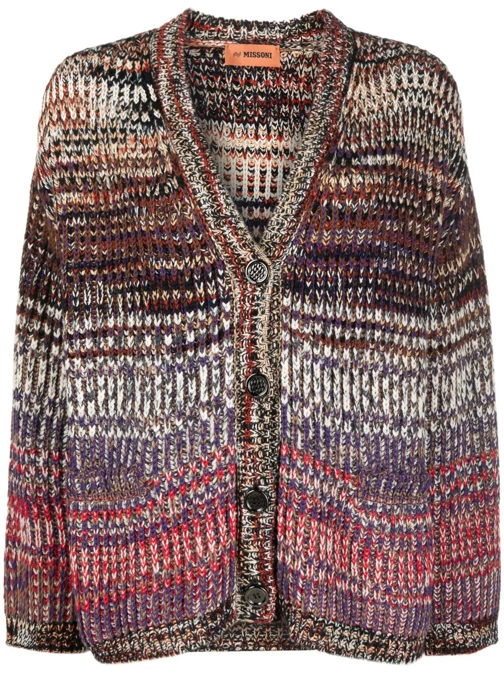 

Missoni cárdigan tejido de canalé con cuello en V - Neutro