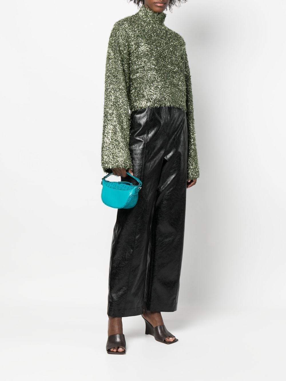 BY FAR panelled-leather curve-edge Tote Bag - Farfetch