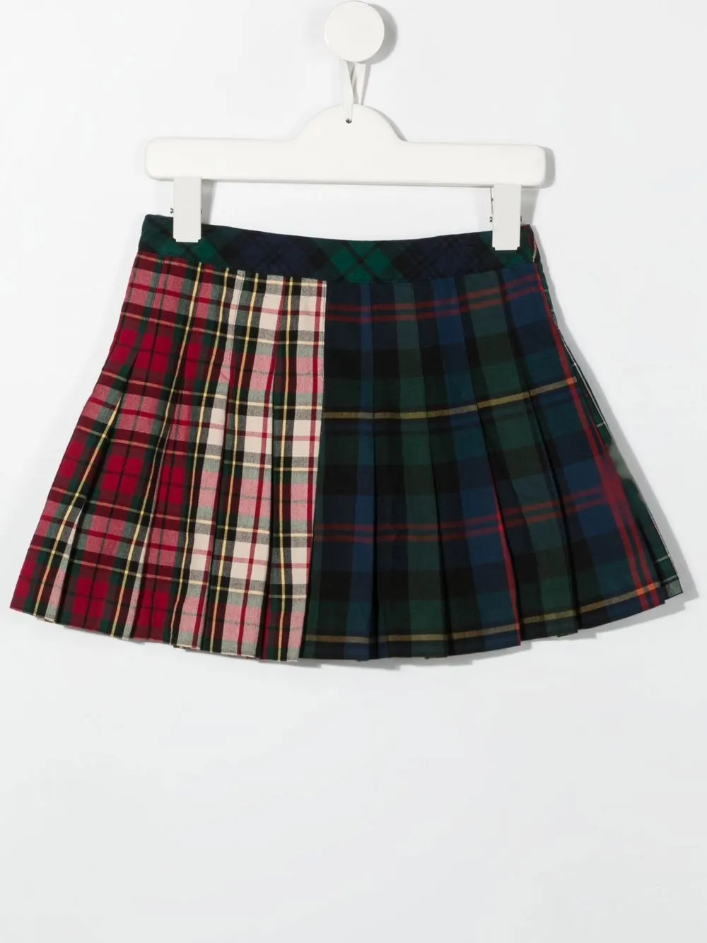 

Ralph Lauren Kids falda plisada a motivo de cuadros - Verde