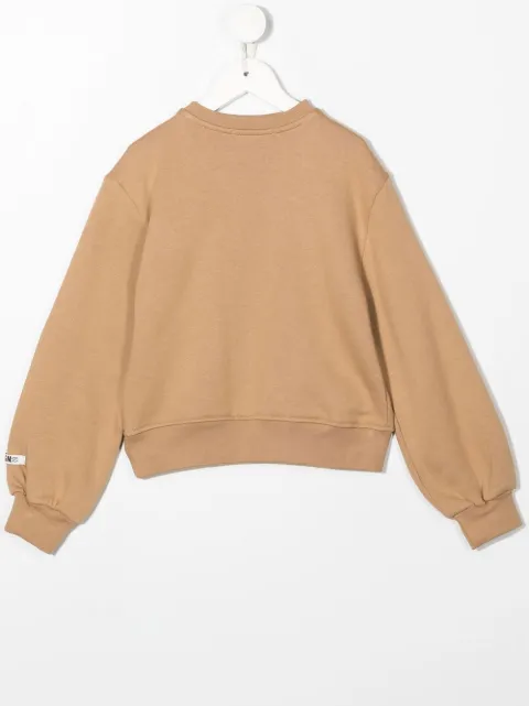 MSGM Kids sudadera con logo estampado en el pecho