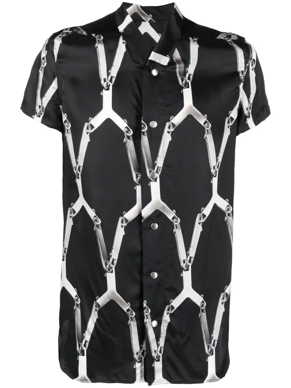 

Rick Owens camisa con estampado gráfico - Negro