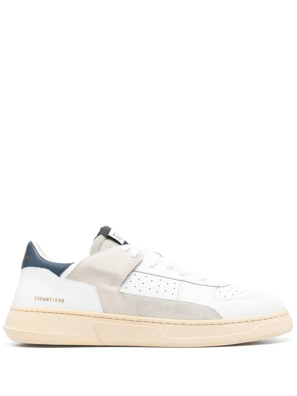 

RUN OF suede detail lace up sneakers - White