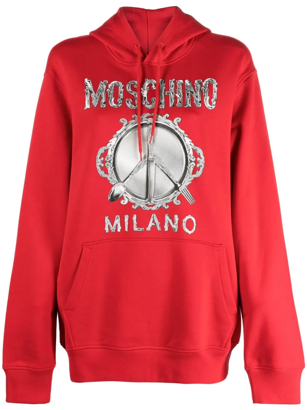 

Moschino hoodie con logo - Rojo