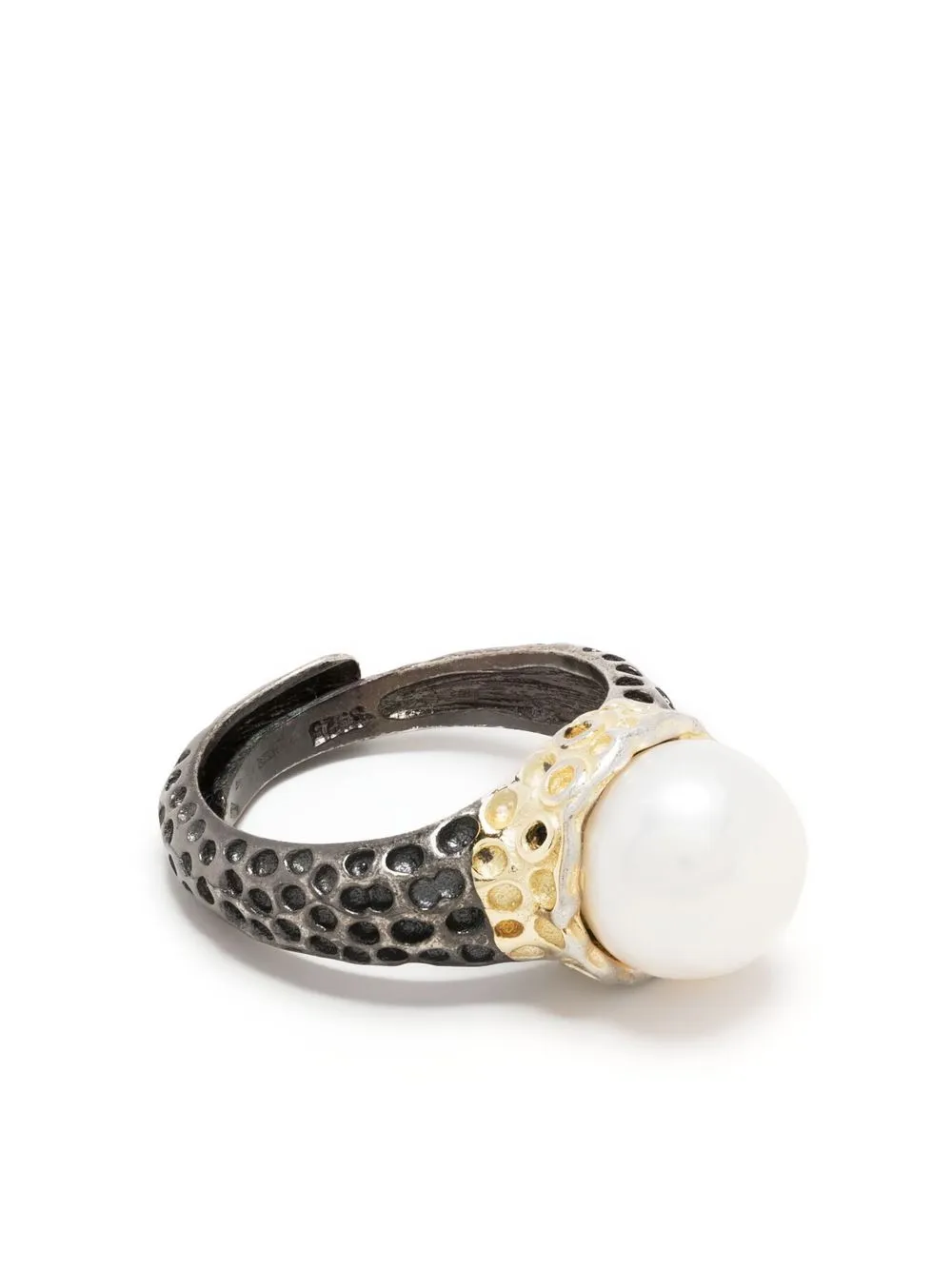 

Loulou anillo con dije de perla - Plateado