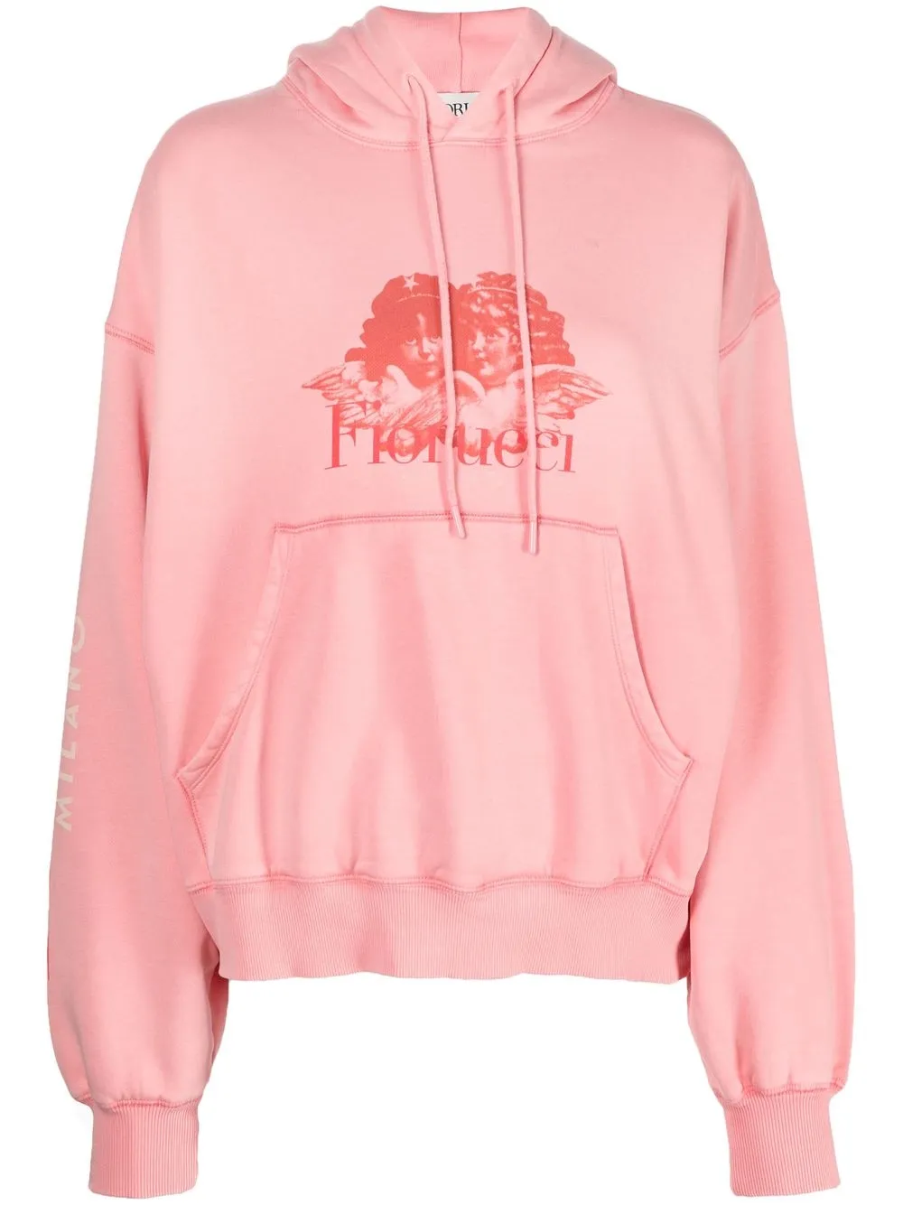 

Fiorucci hoodie con logo estampado - Rosado