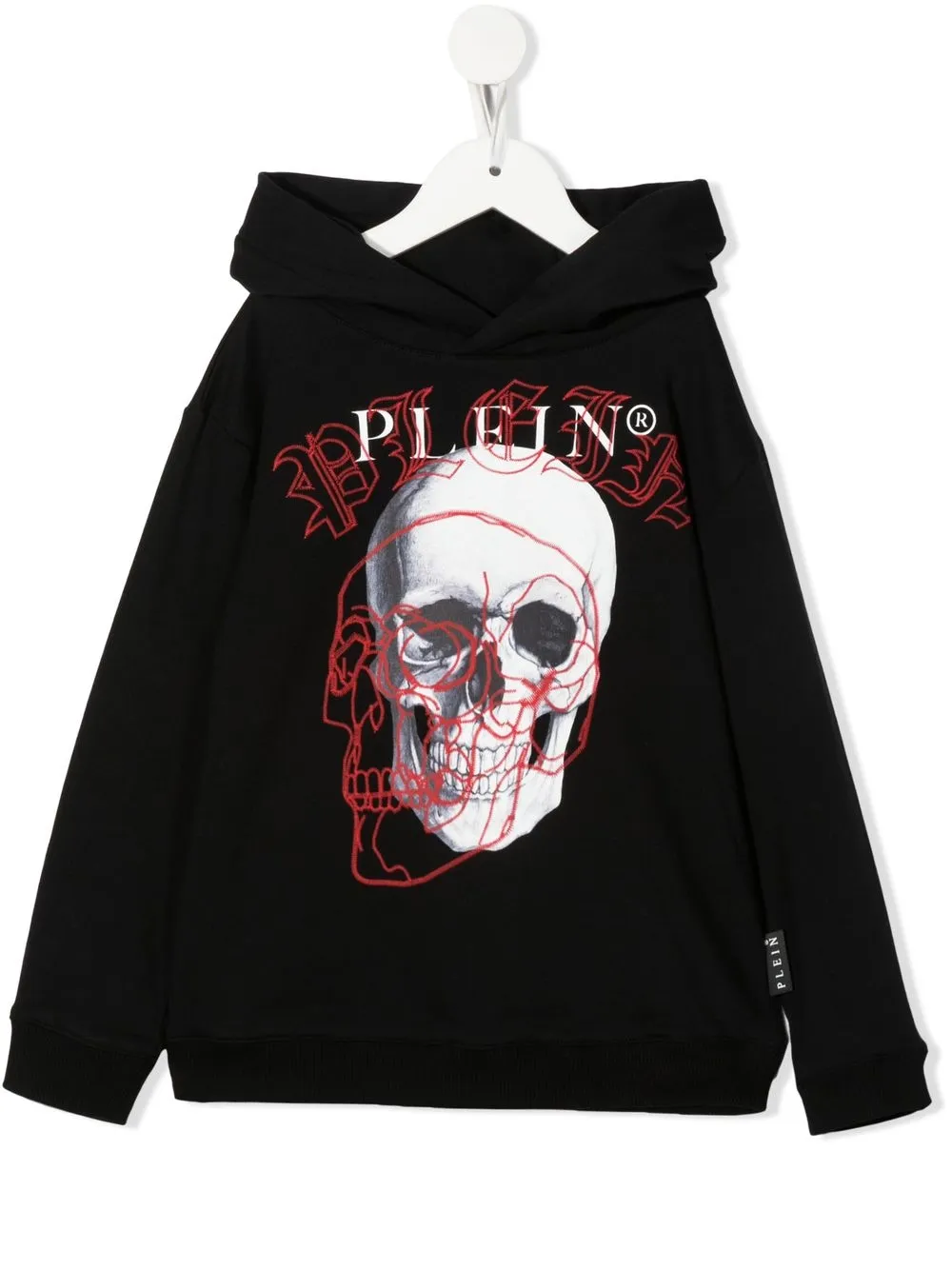 

Philipp Plein Junior hoodie con estampado Skull - Negro