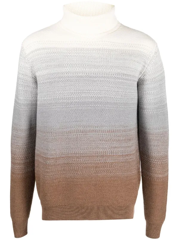Herno gradient-effect Roll Neck Jumper 