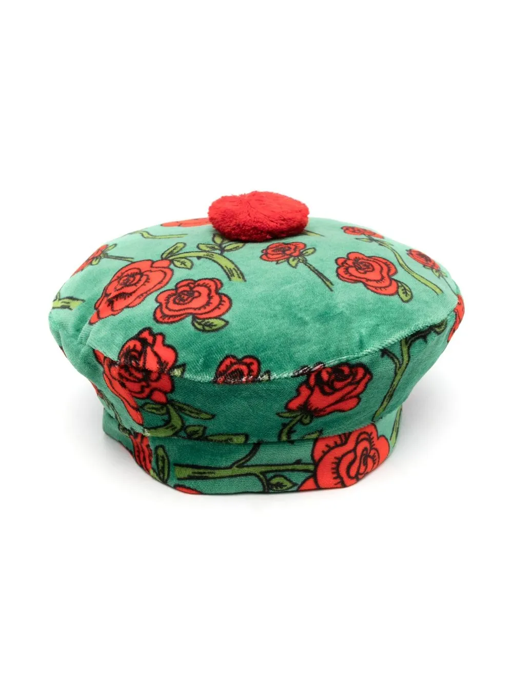 

Mini Rodini sombrero con estampado floral - Verde