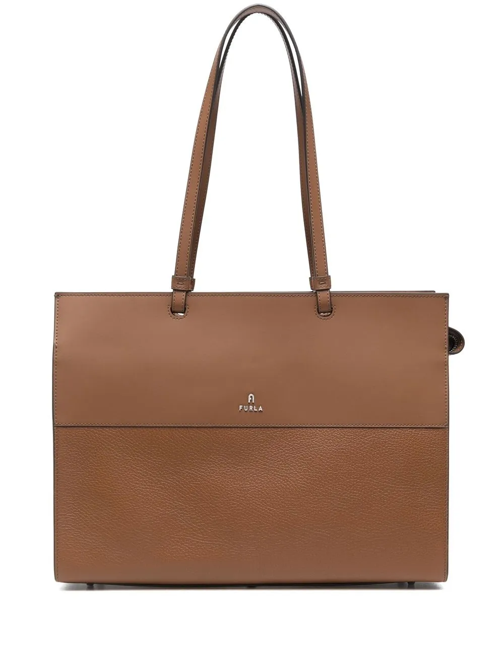 

Furla large Varsity Style tote bag - Brown