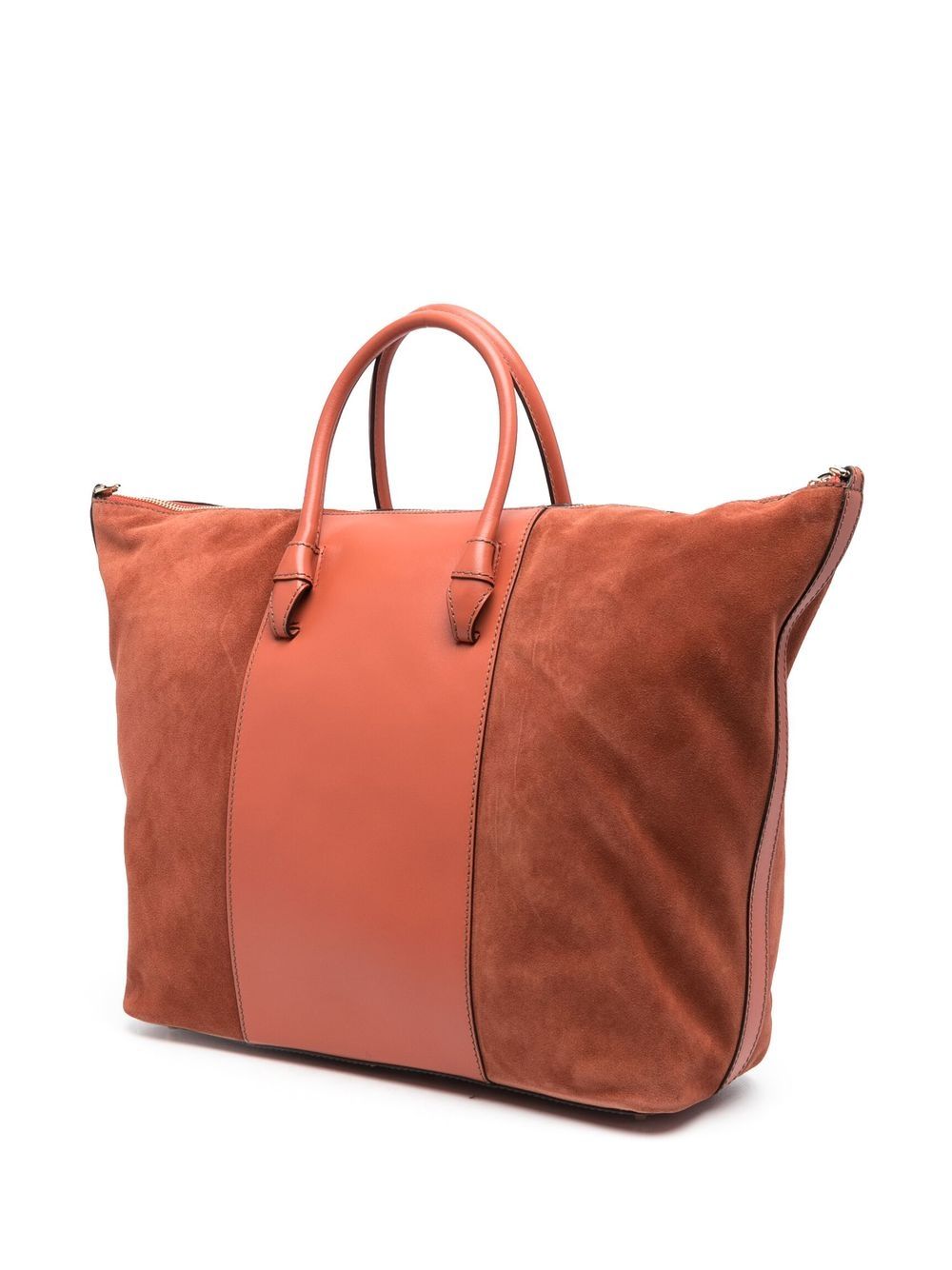 Furla Brown Suede Tote Bag