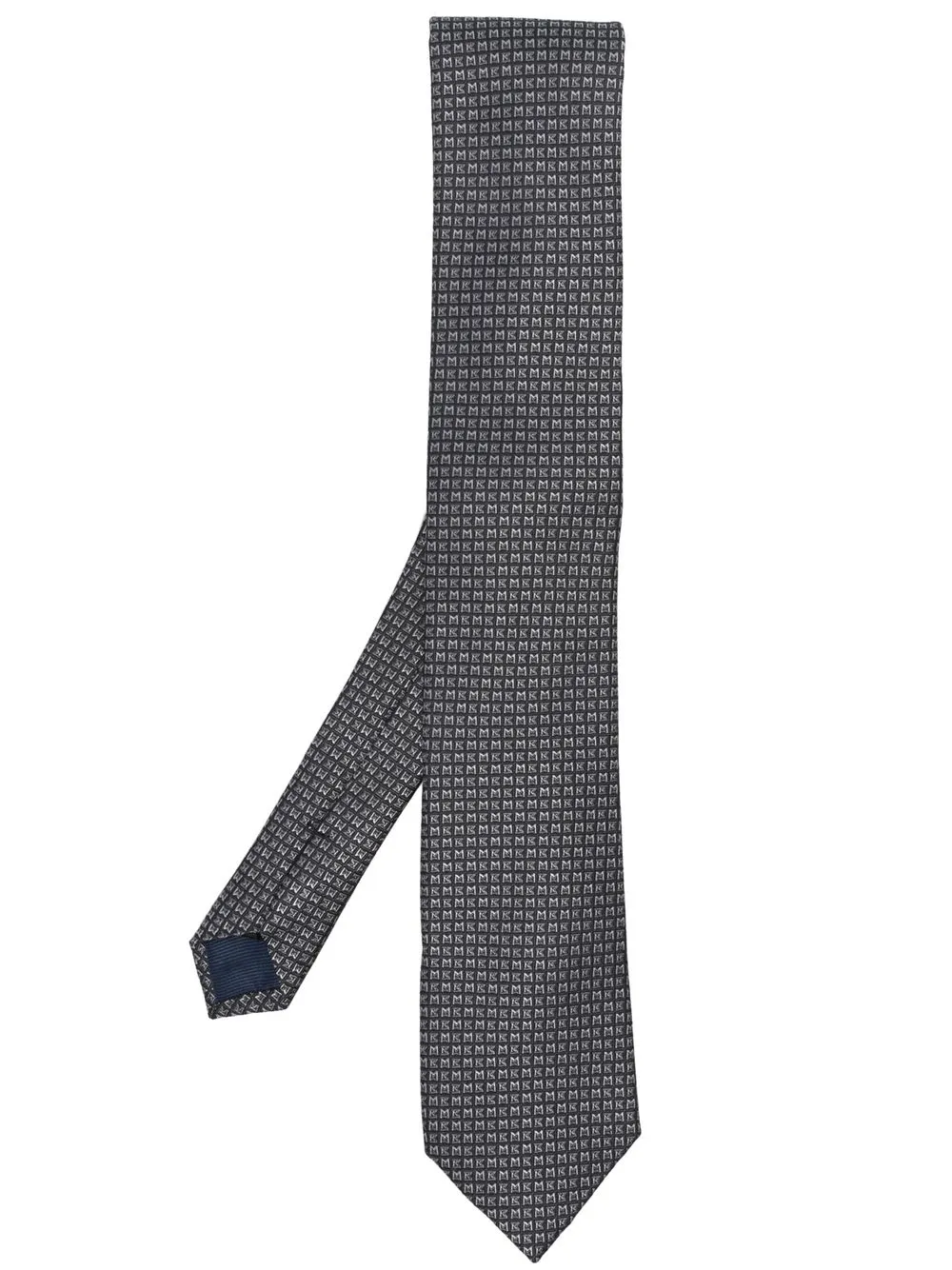 

Michael Kors corbata de seda con logo en relieve - Gris