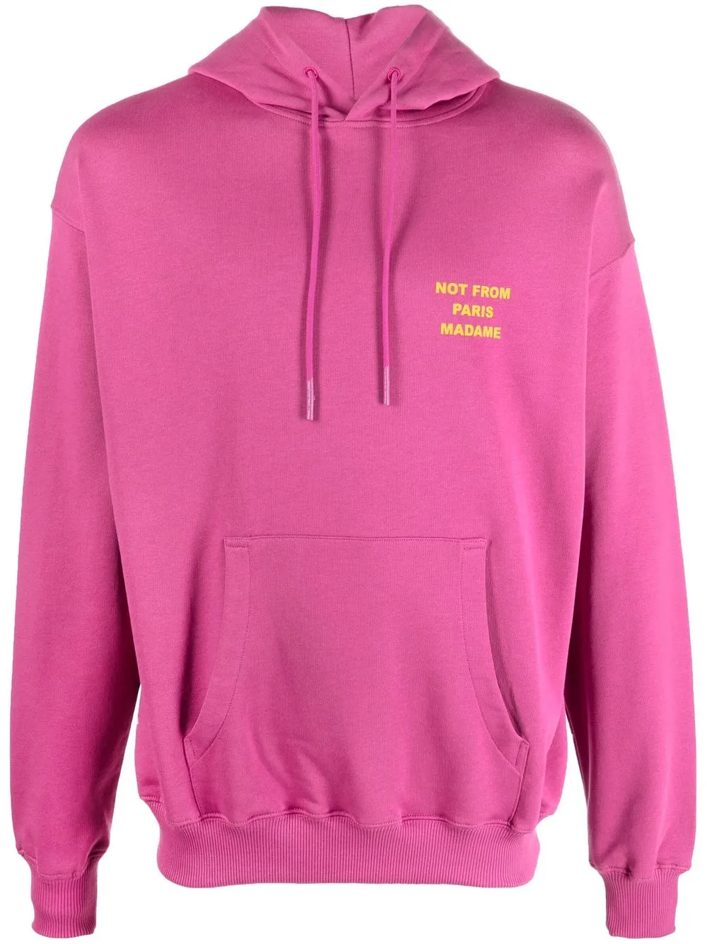 

Drôle De Monsieur embroidered-slogan hoodie - Purple